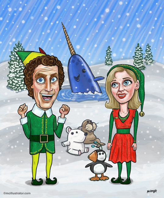 Buddy the Elf & Jovie (Will Ferrell & Zooey Deschanel