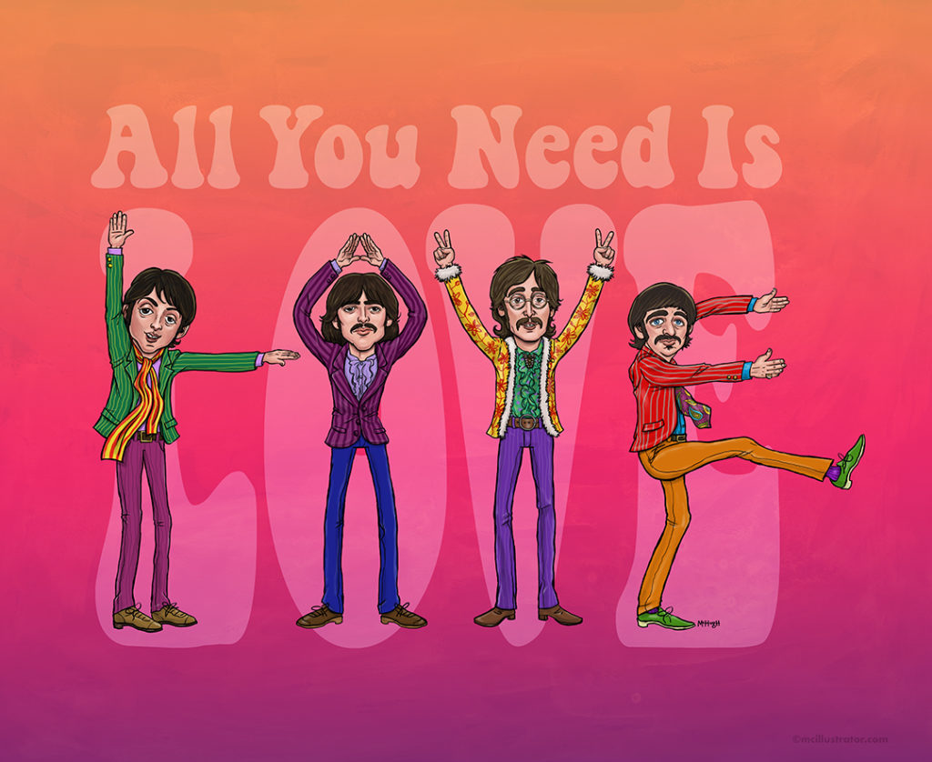 The Beatles All You Need Is Love – McIllustrator